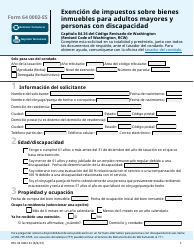 Document preview: Formulario REV64 0002-ES Exencion De Impuestos Sobre Bienes Inmuebles Para Adultos Mayores Y Personas Con Discapacidad - Washington (Spanish)