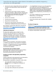 Formulario REV64 0002-ES Exencion De Impuestos Sobre Bienes Inmuebles Para Adultos Mayores Y Personas Con Discapacidad - Washington (Spanish), Page 4