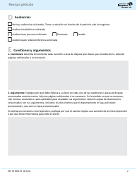 Formulario REV50 0001-ES Revisar Peticion - Washington (Spanish), Page 2