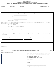 Document preview: Form LRU-5 Request for Temporary Adjustment to Salary for Employees Covered Under Npoa Cba - Nevada