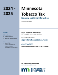 Document preview: Form CT101 License Application for Tobacco Products Distributors and Subjobbers - Minnesota, 2025