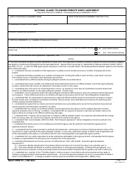 Document preview: NGB Form 911 National Guard Telework/Remote Work Agreement