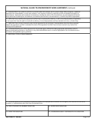 NGB Form 911 National Guard Telework/Remote Work Agreement, Page 2