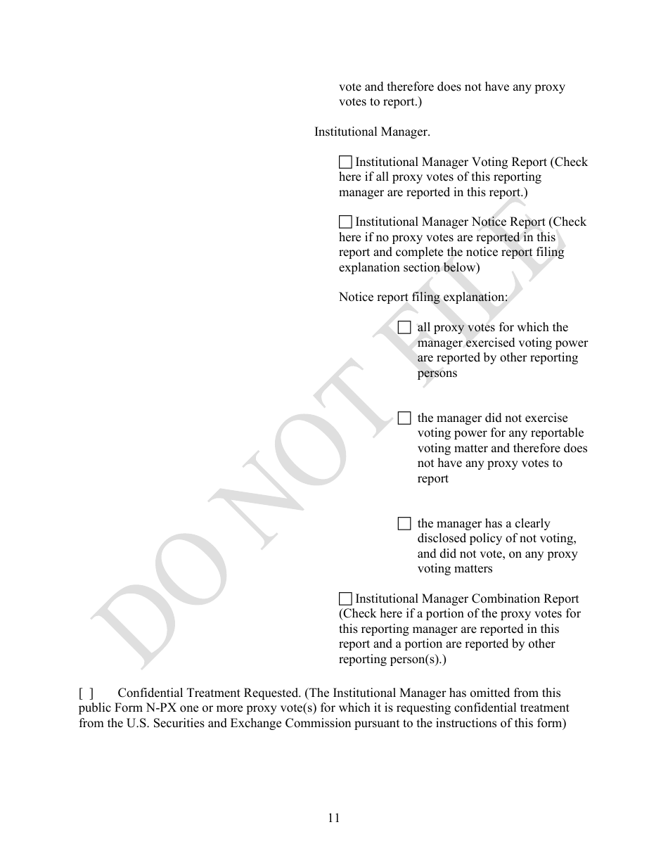 Form N-PX Annual Report of Proxy Voting Record, Page 11