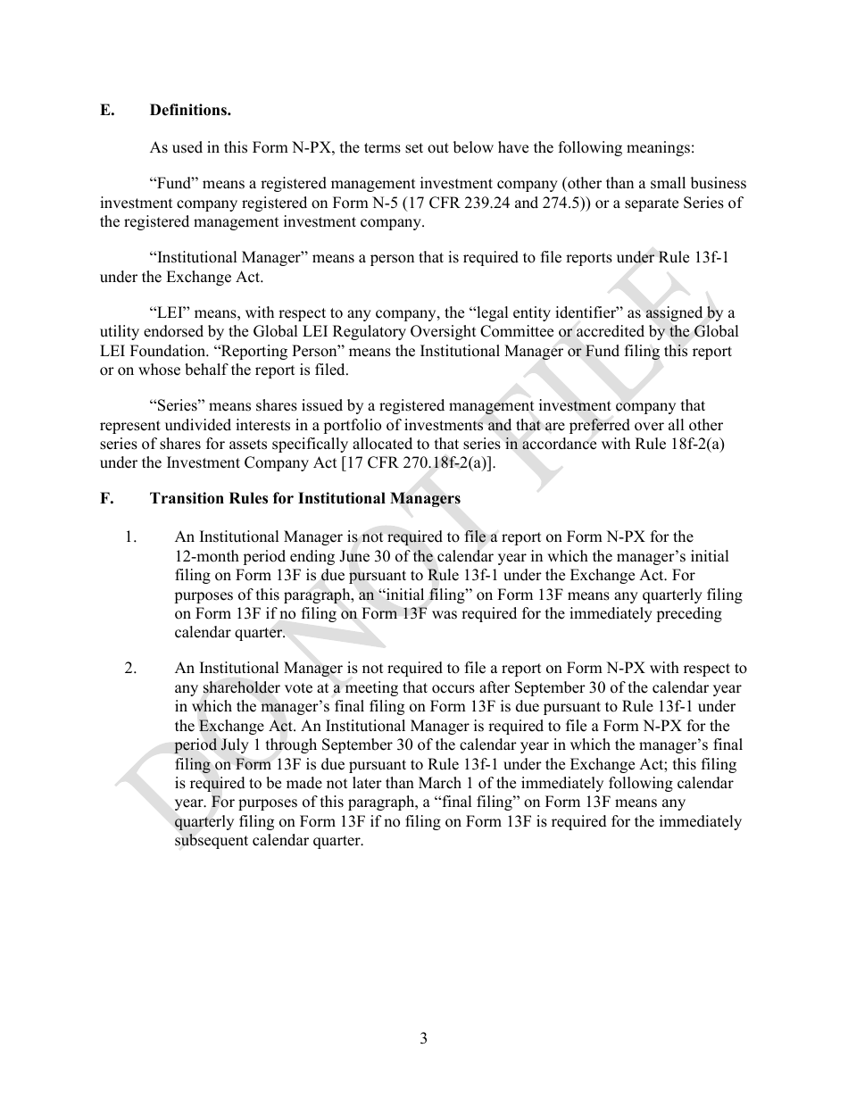 Form N-PX Annual Report of Proxy Voting Record, Page 3