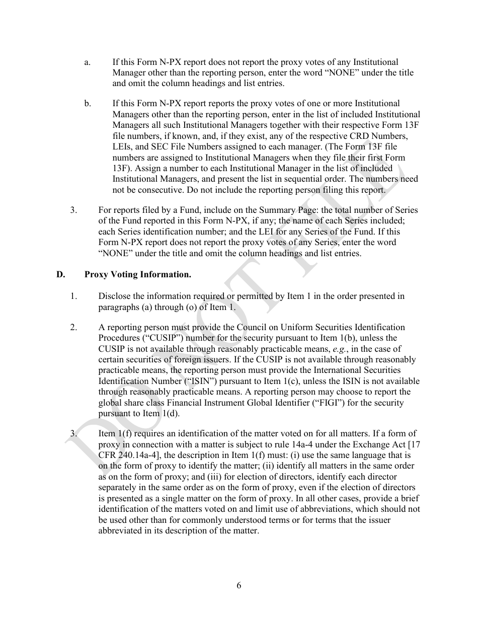Form N-PX Annual Report of Proxy Voting Record, Page 6