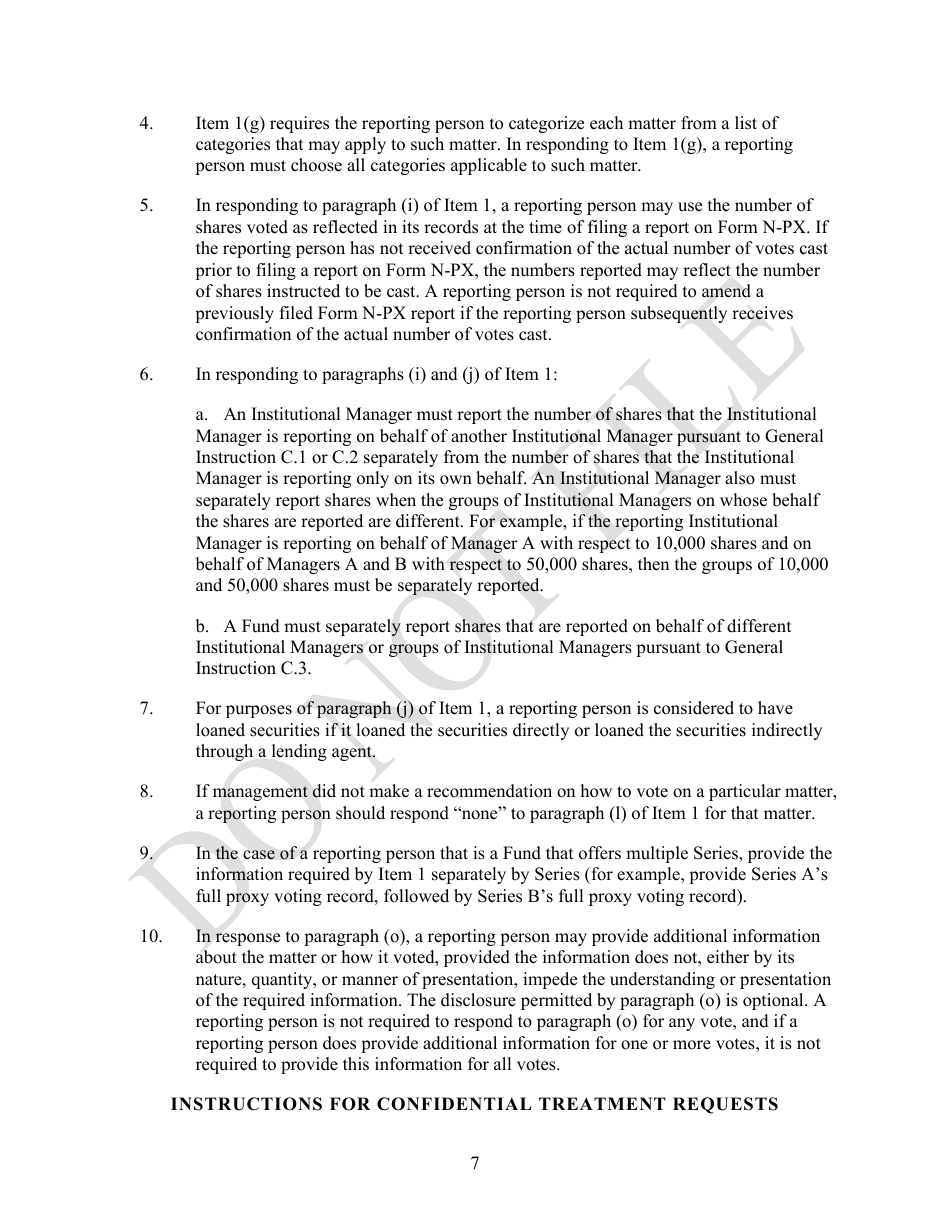 Form N-PX Annual Report of Proxy Voting Record, Page 7