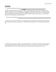 Physician&#039;s Certificate Emergency Exam - Vermont, Page 2