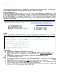 Form SFN9007 Expense Claim for Nondepartment Employees - North Dakota, Page 2