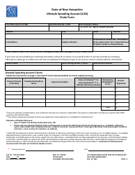Lifestyle Spending Account (Lsa) Claim Form - Asiflex - New Hampshire, Page 2