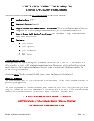 License Application for Lead Based Paint Activities - Oregon, Page 2