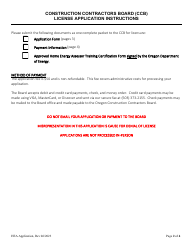 Certification Application for Home Energy Assessor (Hea) - Oregon, Page 2
