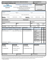 Form LSAD101F14.3 Ruminant Submission Form - Nova Scotia, Canada