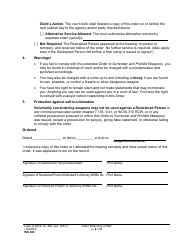 Form WS400 Order Extending Order to Surrender and Prohibit Weapons - Washington, Page 2