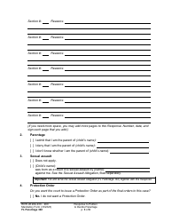 Form FL Parentage302 Response to Petition to Decide Parentage - Washington, Page 3