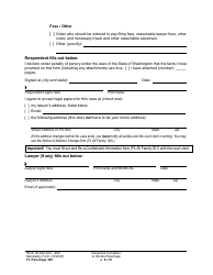 Form FL Parentage302 Response to Petition to Decide Parentage - Washington, Page 6