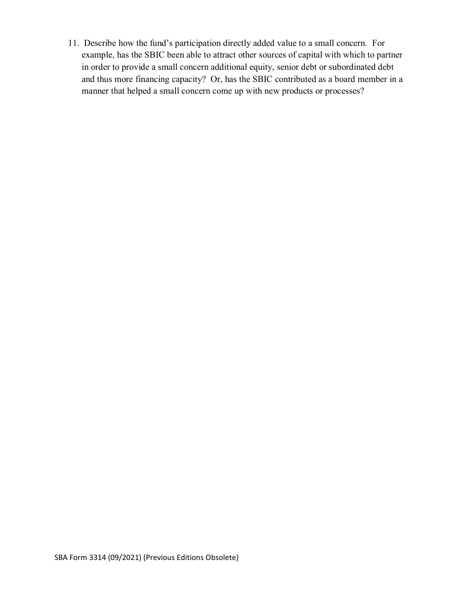 SBA Form 3314 Nomination Form for Small Business Investment Company of the Year Award - National Small Business Week, Page 5