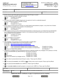 Document preview: Form JD-HM-41 CARES Act Affidavit of Compliance - Connecticut