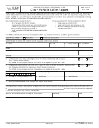Document preview: IRS Form 15400 Clean Vehicle Seller Report