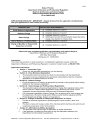 Document preview: Form DBPR AR7 Business Registration Maintenance Form - Florida