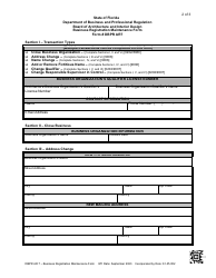 Form DBPR AR7 Business Registration Maintenance Form - Florida, Page 2