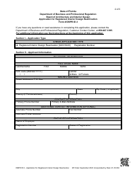Form DBPR ID2 Application for Registered Interior Design Reactivation - Florida, Page 2