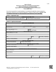 Form DBPR AR2 Application for Threshold Building Inspector Certification - Florida, Page 3
