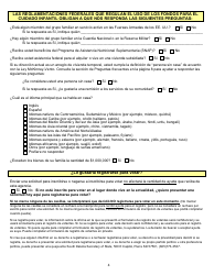Formulario DSS-CC-950 Solicitud De Asistencia Para Cuidado Infantil - South Dakota (Spanish), Page 4