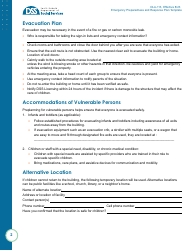 Form OLA-113 Emergency Preparedness and Response Plan Template - South Dakota, Page 2