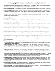 Form MS-115 Handicapping Labio-Lingual Deviations Form (Hld Index) - South Dakota, Page 3