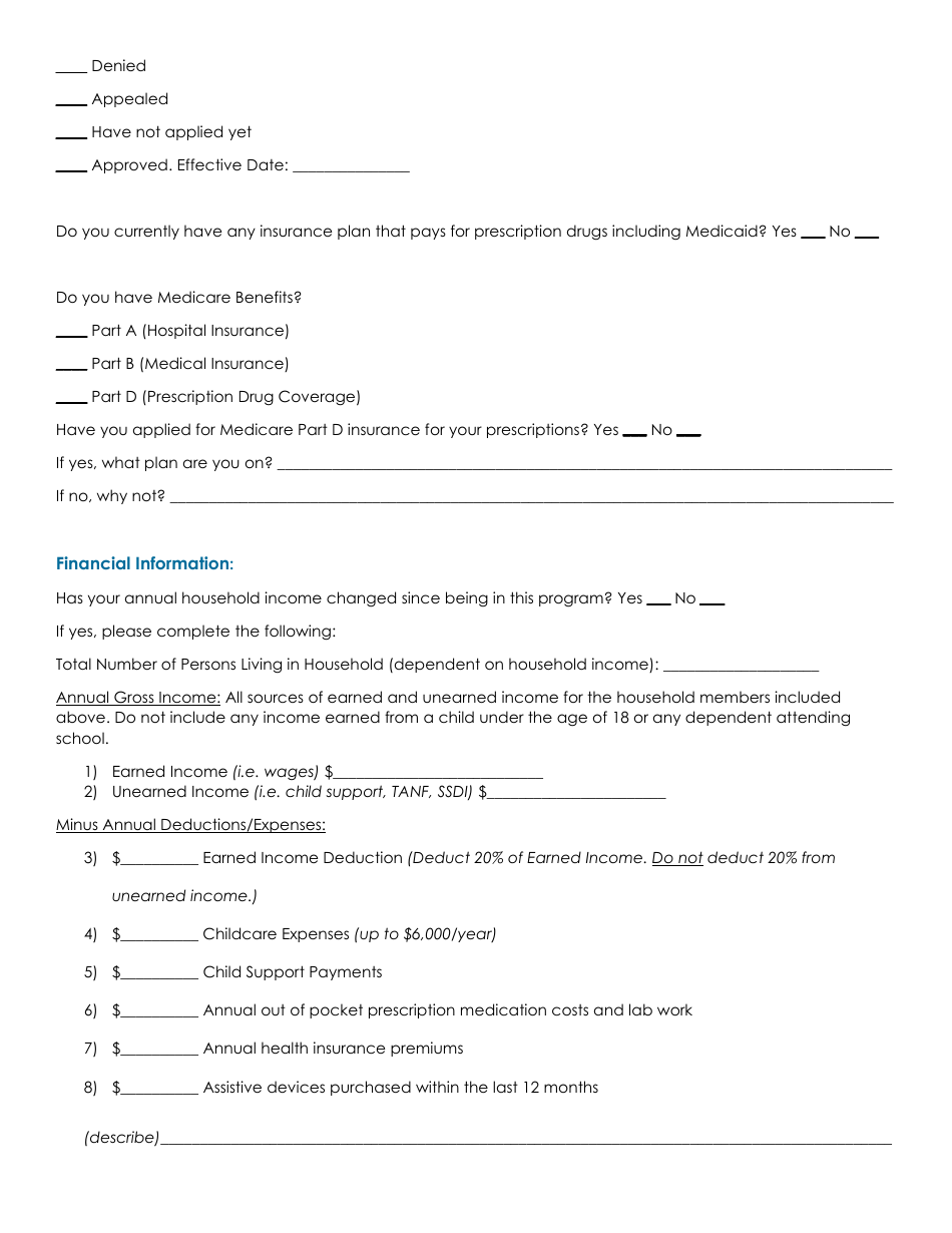 Update-Extension Request Form - South Dakota Indigent Medication Program - South Dakota, Page 2