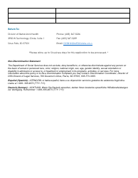 Update-Extension Request Form - South Dakota Indigent Medication Program - South Dakota, Page 4