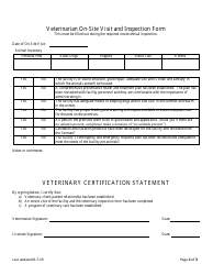 Kansas Veterinary Care Form - Kansas, Page 3