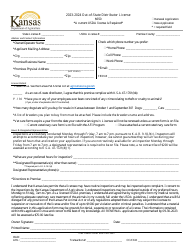 Document preview: Out-of-State Distributor License Application - Kansas, 2024