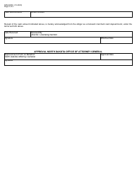 Form SFN60253 Transient Merchant Cash Bond - North Dakota, Page 3
