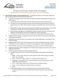 Form AGR-2213 Tribal Subgrant - Emergency Food Assistance Program (Efap) - Washington, Page 10