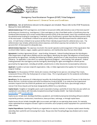 Form AGR-2213 Tribal Subgrant - Emergency Food Assistance Program (Efap) - Washington, Page 13