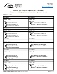 Form AGR-2213 Tribal Subgrant - Emergency Food Assistance Program (Efap) - Washington, Page 26