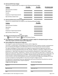 Form AGR-2213 Tribal Subgrant - Emergency Food Assistance Program (Efap) - Washington, Page 6