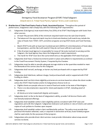 Form AGR-2213 Tribal Subgrant - Emergency Food Assistance Program (Efap) - Washington, Page 7