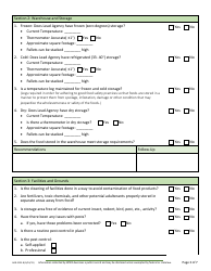 Form AGR-2225 Food Assistance Lead Agency Review - Washington, Page 6