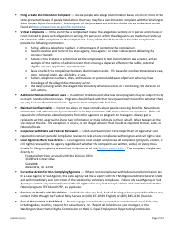 Form AGR-2199 Annual Civil Rights Training for Non-frontline Staff/Volunteers/Managers Who Assist With the Emergency Food Assistance Program (Tefap) and/or the Commodity Supplemental Food Program (Csfp) - Washington, Page 2