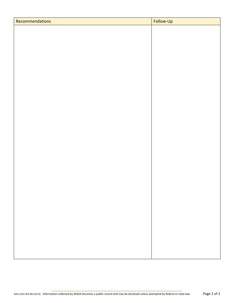 Form AGR-2242-A Food Assistance (FA) Tribal Lead Agency Review - Washington, Page 20