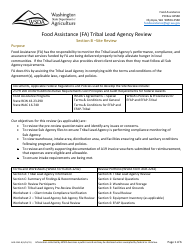 Form AGR-2242-A Food Assistance (FA) Tribal Lead Agency Review - Washington, Page 4