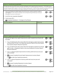 Form AGR-2227 Food Assistance (FA) Sub Agency Review - Washington, Page 8