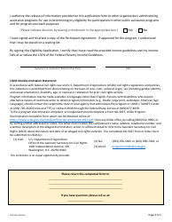 Form AGR-2244 Eligibility Application - Commodity Supplemental Food Program (Csfp) - Washington, Page 2