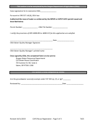 Registration for Reuse of Cafo Effluent - Oregon, Page 3