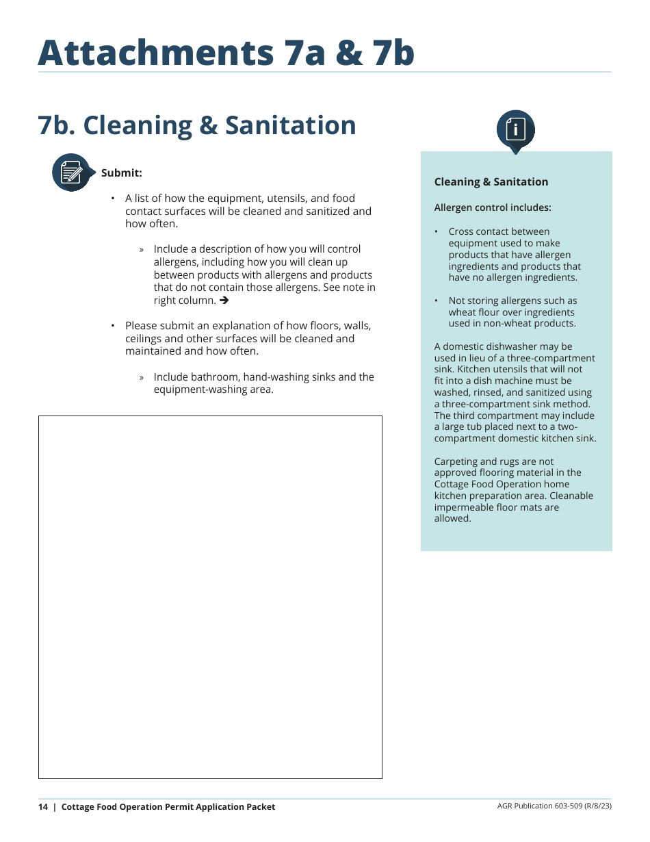 Form AGR-2093 Application for Cottage Food Operation Permit - Washington, Page 14