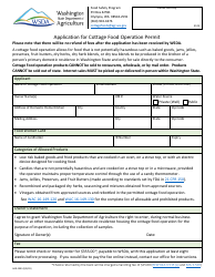 Form AGR-2093 Application for Cottage Food Operation Permit - Washington, Page 2