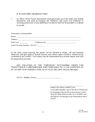 Form 2F-P-468 Temporary Restraining Order - Hawaii, Page 5